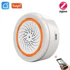 Сирена NEO ZigBee Tuya с дистанционным управлением, звукосветильник сирена 90 дБ, работает с приложением SmartLife, шлюз Zigbee