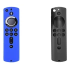 2 шт. для Amazon Fire TV Stick 4K TV Stick силиконовый чехол для пульта дистанционного управления 5,9 дюймов Чехол для пульта дистанционного управления s, черный и синий