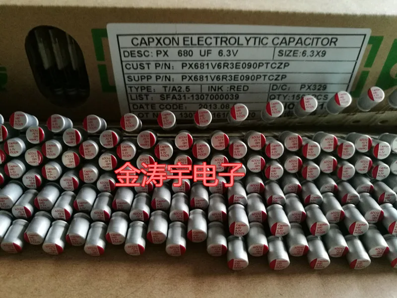 

Solid 6.3 6.3 X9 V680UF original capxon charger solid-state capacitors