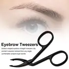 Щипцы для бровей из нержавеющей стали, клипсы, ножницы, пинцеты, прямые заостренные профессиональные инструменты для ощипывания бровей, макияж