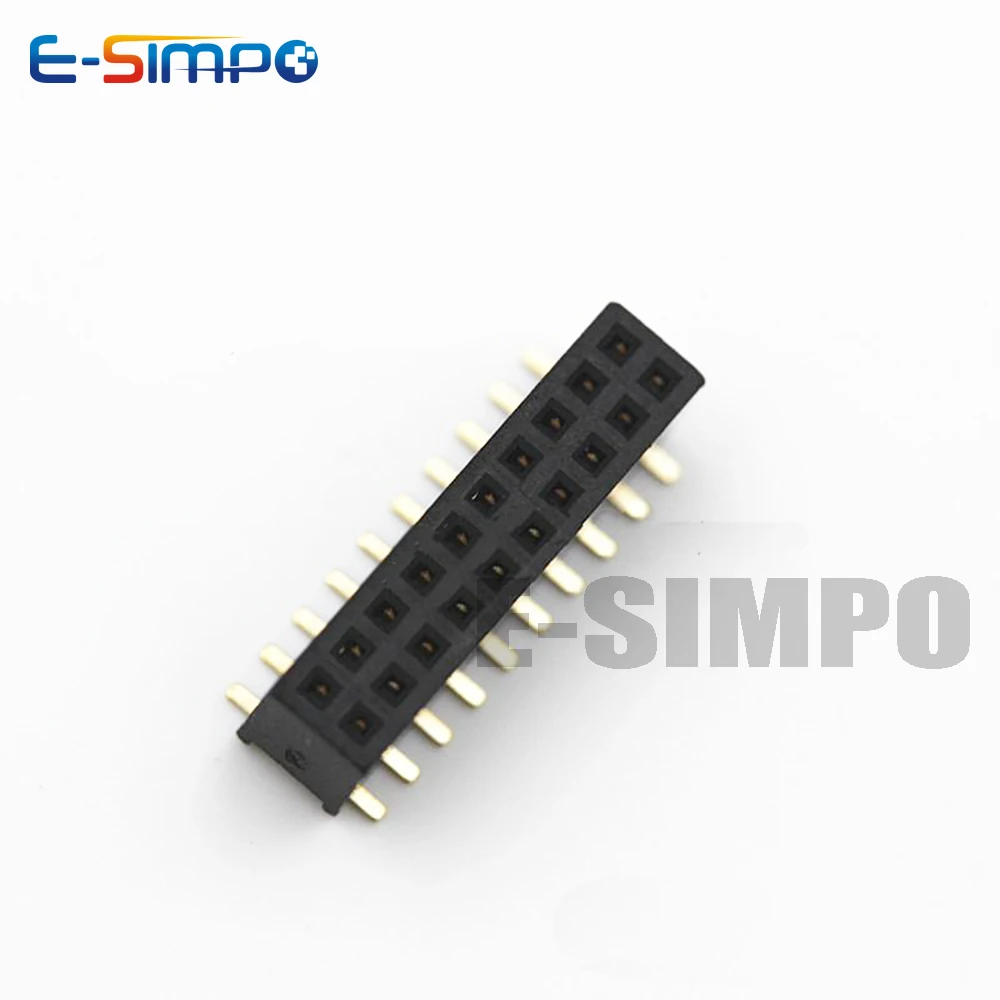 50 шт. 1 27 мм двухрядный SMD Женский Заголовок 2x2P 2x50P позолоченная пластина PH4.3mm 0 05