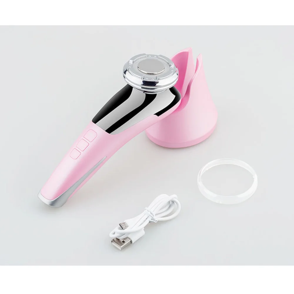 

1PC Portable Beauty Apparatus Color Light Cold Hot Facial Beauty Apparatus Photon Cleansing Import Instrument Microcurrent Radio