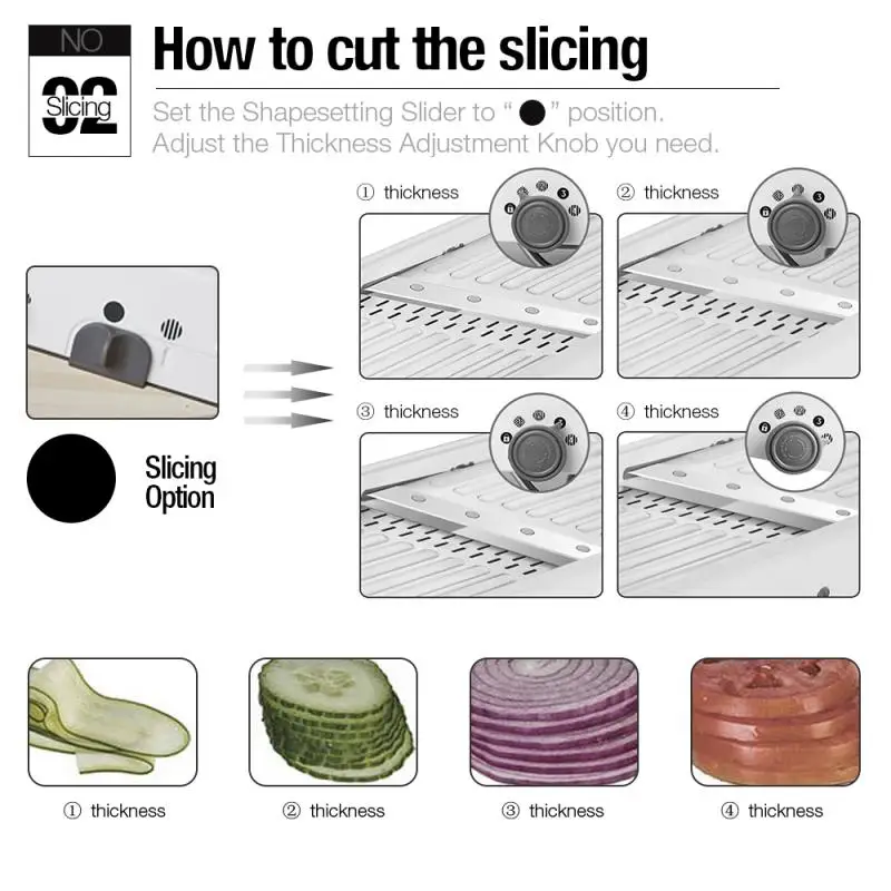 

Multifunctional Vegetable Cutter Fruit Slicer Grater Shredders Chopper Mandoline Slicers Adjustable Knife Blades Kitchen Tools