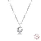 Аутентичные 925 стерлингового серебра празднование звезды ожерелья для женщин CZ женское ожерелье, украшение на шею, 70 см, модные, хорошее ювелирное изделие, подарок