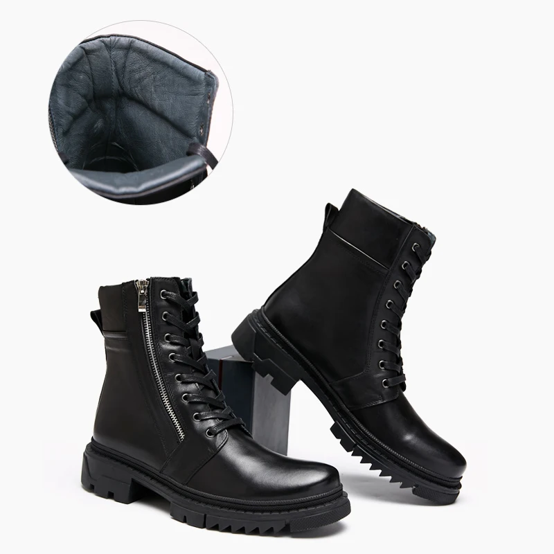 ZFTL/Новые мужские Ботинки Martin Повседневная мужская зимняя теплая обувь из