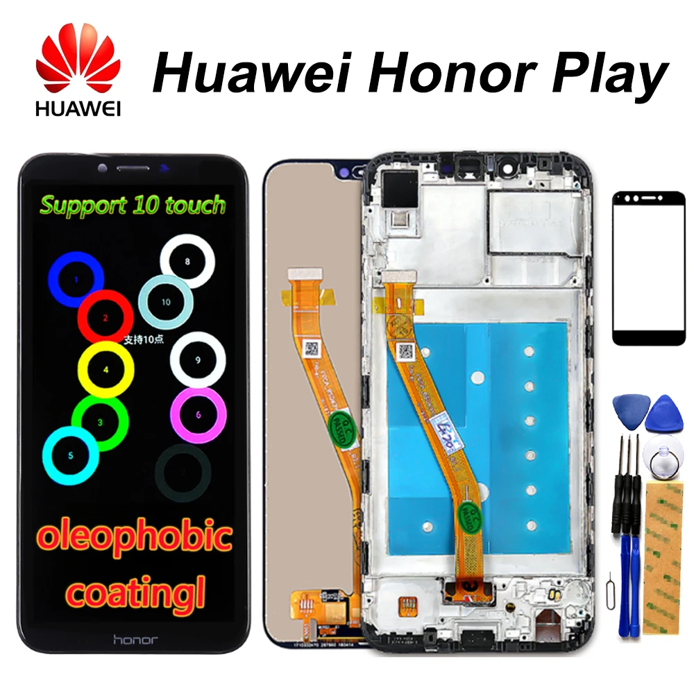 Оригинальный ЖК дисплей Huawei Honor Play внешний сенсорный экран рамка для сборки