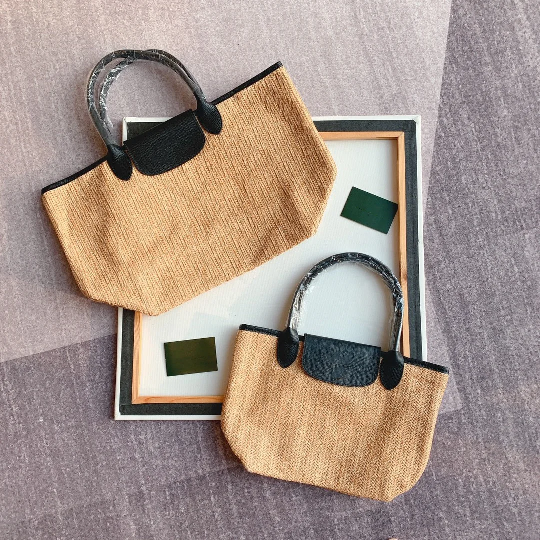 

Bohemian style interpretation of summer women's woven straw vegetable basket handbag