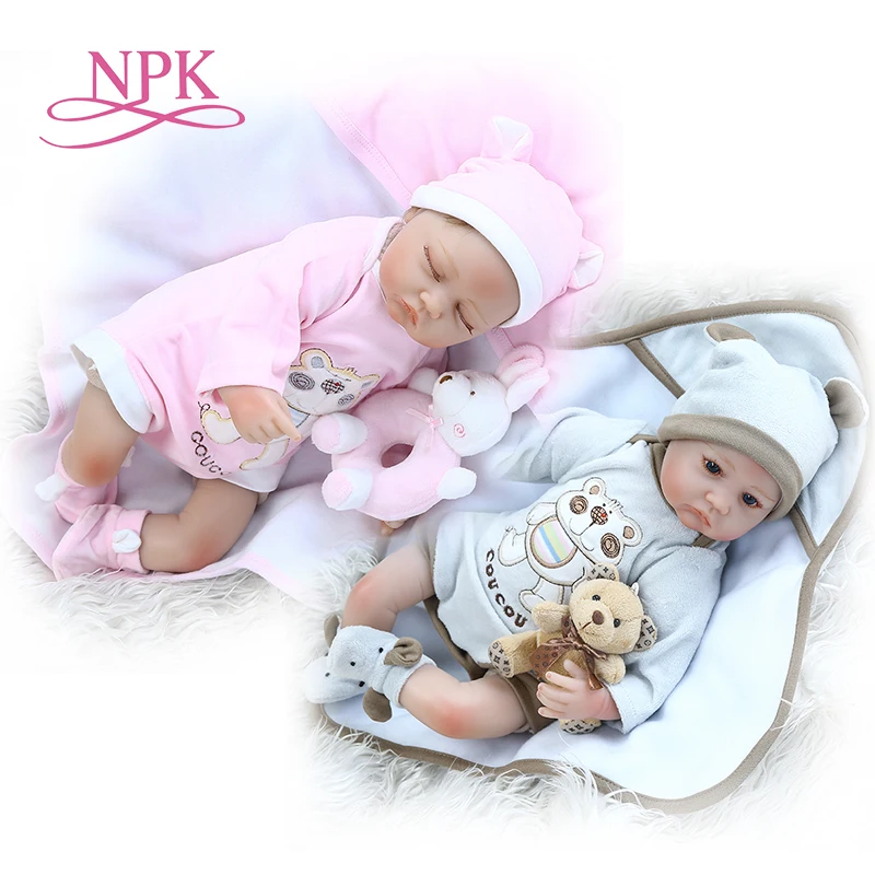 NPK 40 см реалистичные ткань средства ухода за кожей Bebe Reborn Baby Doll оригинальный