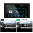 Автомагнитола 2.5D, универсальная мультимедийная система на Android, с экраном 7 дюймов, с GPS, для Volkswagen, Nissan, Hyundai