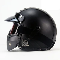 open face 34 helmet personalized mens womens vintage retro motorcycle cascos de motociclistas helmets