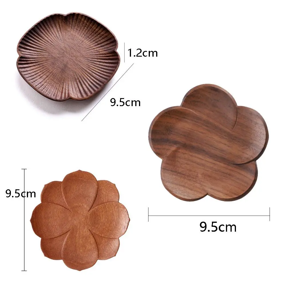 Table Decoration Anti-scald Mat Kitchen Placemat Wooden Coasters Wood Pads Tea Cup Mats Coffee Mug Pad Petal coaster |