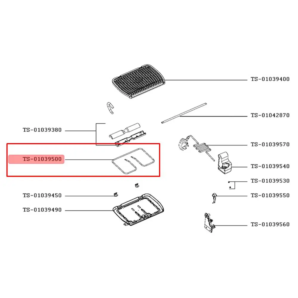 Нижний ТЭН для грилей Tefal Optigrill |