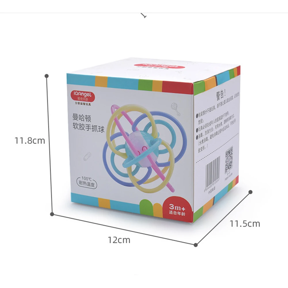 

Baby Rattle Ball Toys 0-12 Months Newborn Infant Soft Teething Hand Bells Colorful Haand Catching Ball Baby Rattle