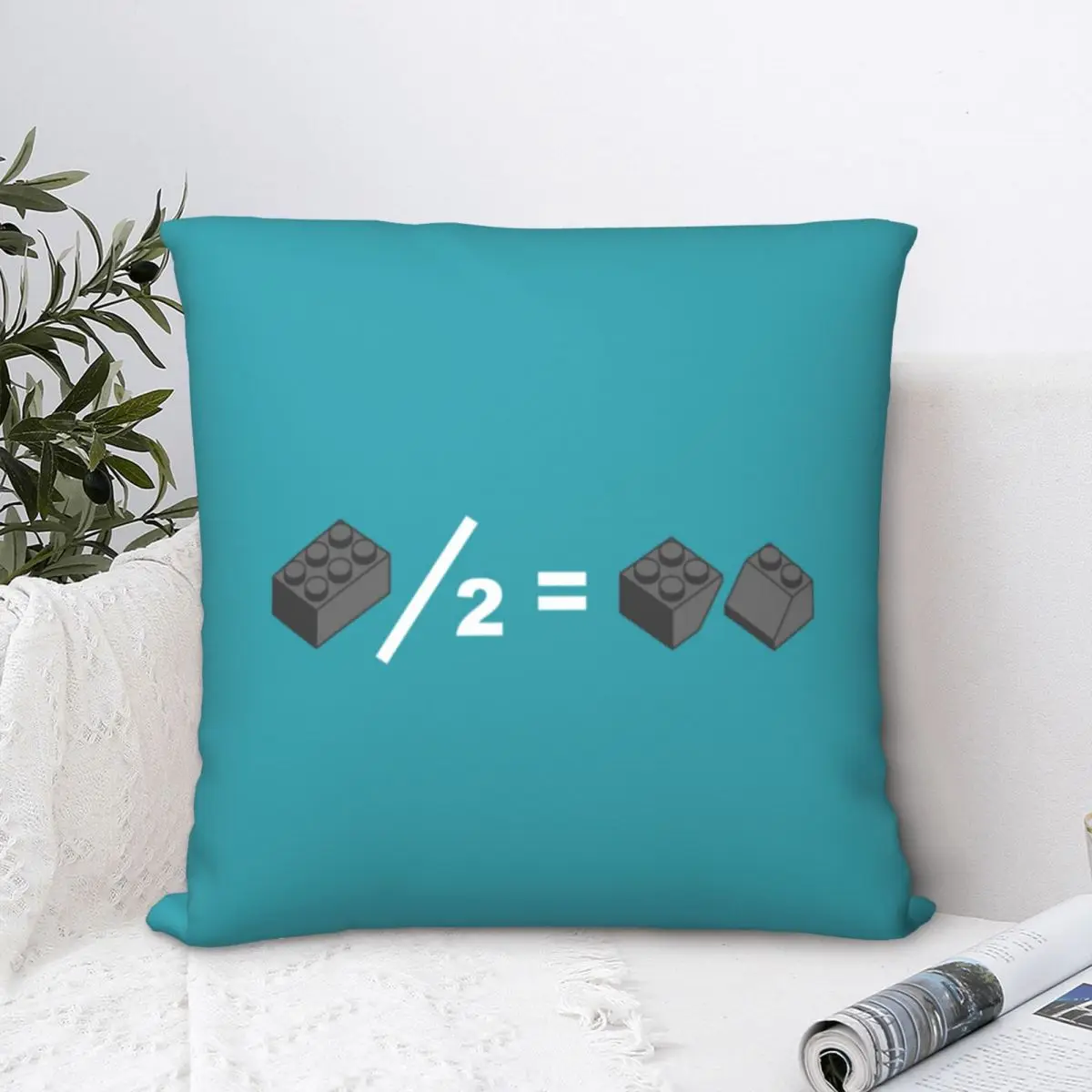 

Legoperations 6 Square Pillowcase Cushion Cover Spoof Zip Home Decorative Polyester for Home Nordic 45*45cm