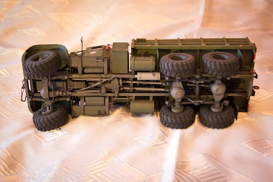 Русский военный грузовик 1:25 набор бумажных моделей DIY пазлы игрушка ручной