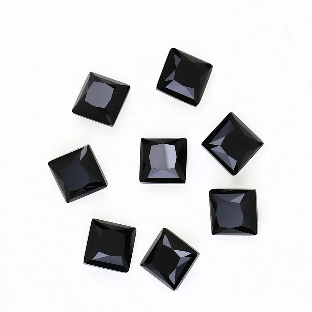 8 мм квадратный лак для ногтей Стразы с украшением в виде кристаллов Сияющие 3D
