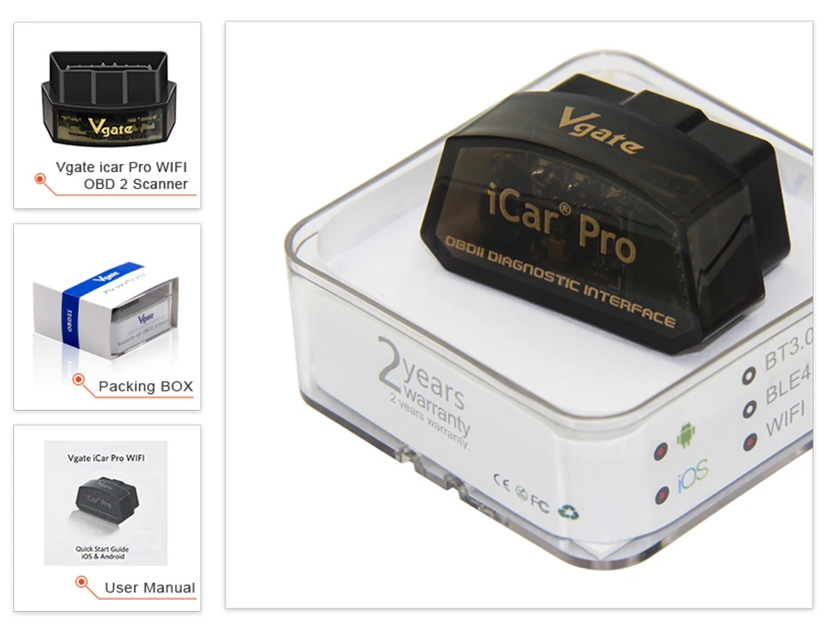 ELM327 V2.1/V1.5 Bluetooth PIC18f25k80 iCar pro V2.1 4 0/WiFi OBDII сканер кода ошибки KW903 Авто OBD2