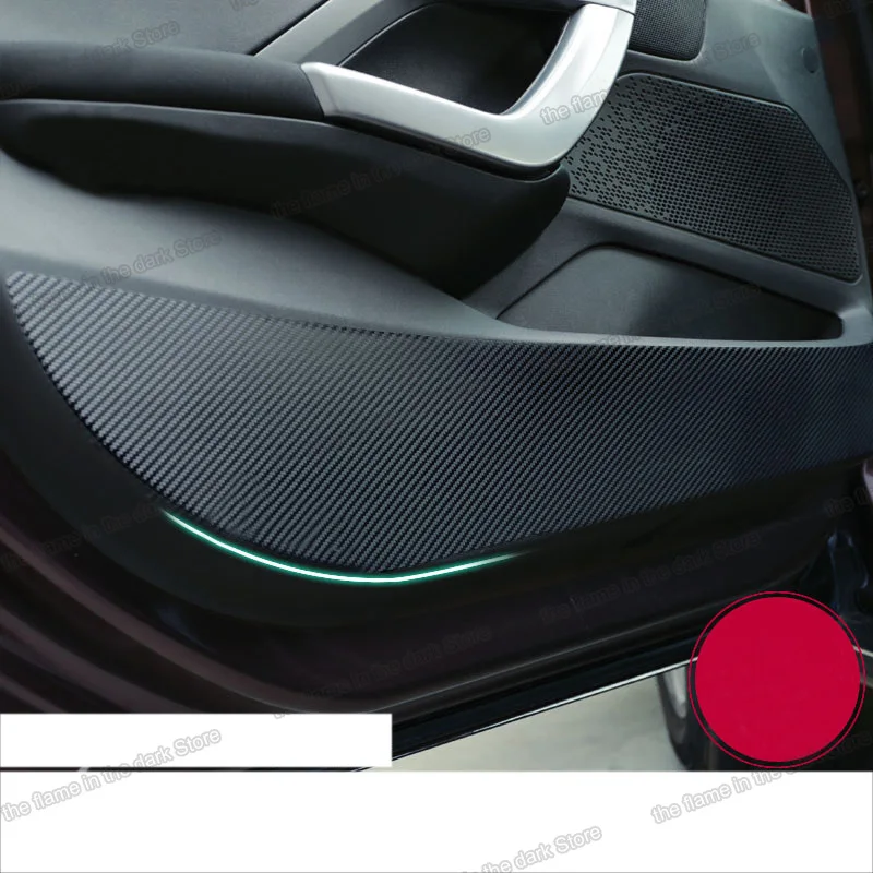 Lsrtw2017 углеродное волокно ПВХ автомобильная дверь Противоударная пленка наклейка