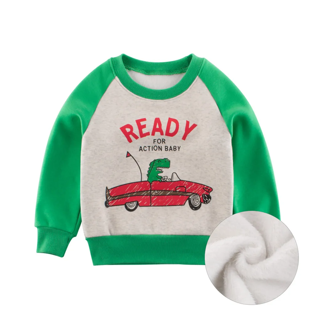 Свитер для маленьких девочек и мальчиков пуловер с надписью рубашка теплые