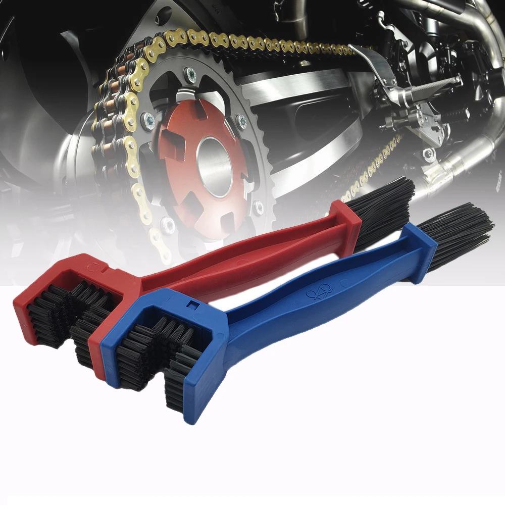 Universal Motorcycle Chain Brush Gear Dirt Outdoor Cleaner Scrubber Tool For Suzuki GSX 1400 1250 650F HAYABUSA GSXR1300 SV1000 |