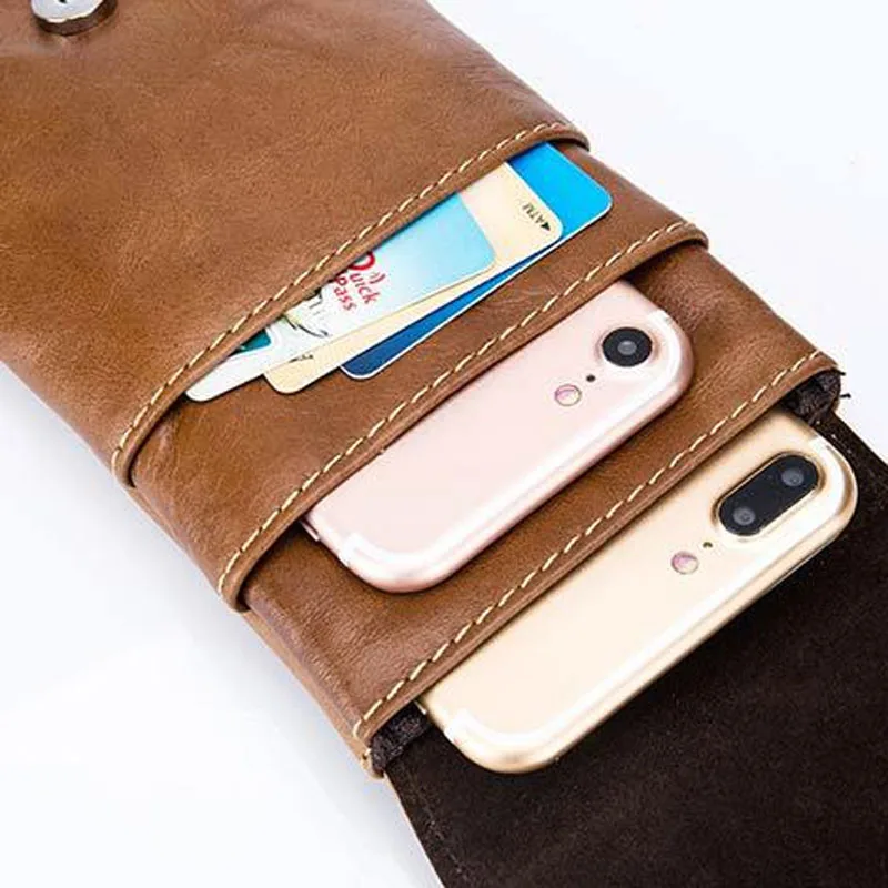 Бренд BULLCAPTAIN Ретро стиль Мужские поясные сумки из воловьей кожи натуральная кожа