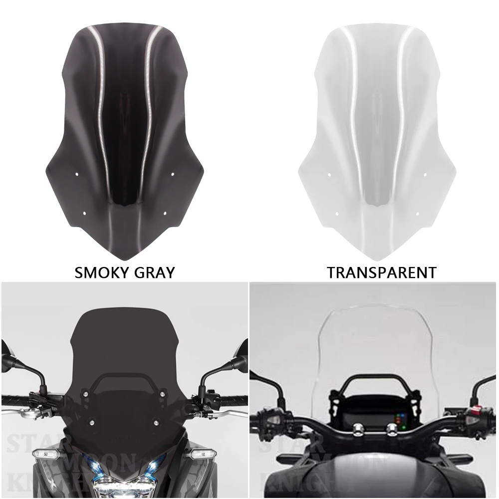 motorcycle windscreen windshield deflector protector motorcycle wind screen moto for honda cb500x cb 500 x 2012 2020 2019 2018 free global shipping