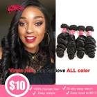 Натуральные бразильские свободные волнистые волосы 10-30 дюймов, волнистые человеческие волосы Ali Queen Hair, 1 шт.3 шт.4 шт. в партии