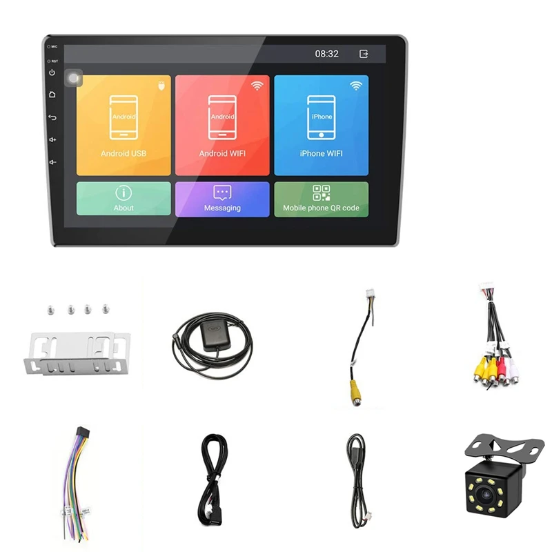 Стерео 2 Din Android навигация стерео 10,1 дюймов HD пресс-экран в тире стерео с Bluetooth gps WiFi FM радио