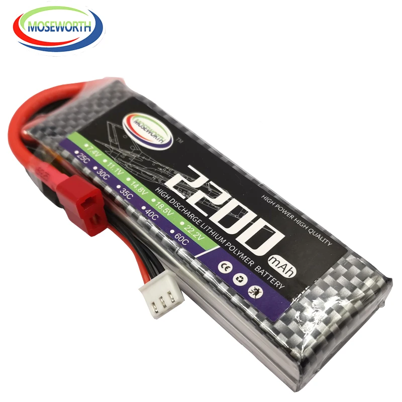 Аккумулятор MOSEWORTH 2S RC LiPo 7 4 В 900 мАч 1300 2200 3300 25C 35C для радиоуправляемых вертолетов