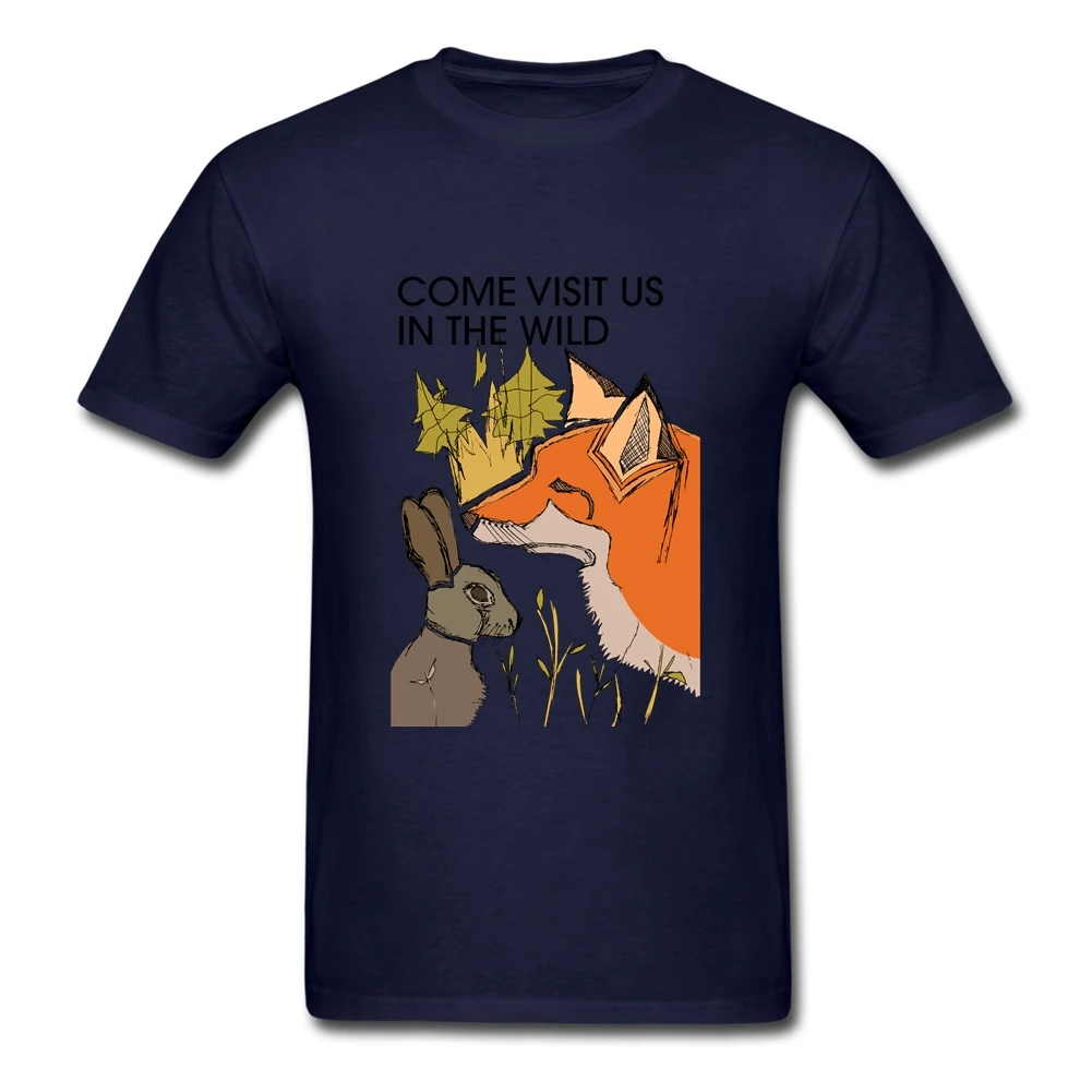 Лисьим и кроличьим короткий рукав Футболка Топ для мальчика дизайн Camisetas из