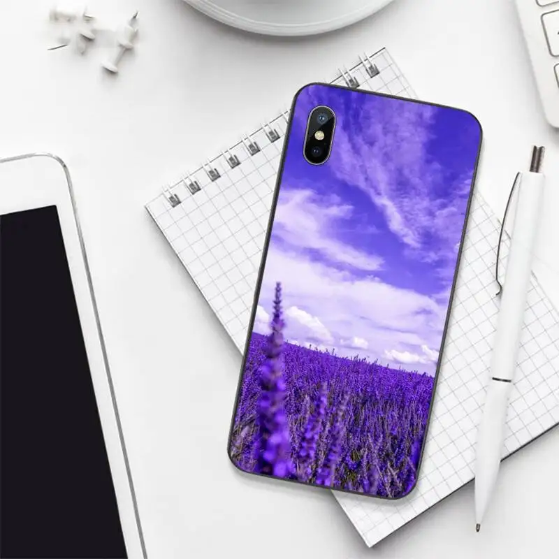 

Simple lavender Purple flowers Phone Case for iPhone 11 12 pro XS MAX 8 7 6 6S Plus X 5S SE 2020 mini