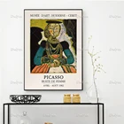 Винтажная выставка ПикассоБюст Женщиныабстрактная Художественная печатьнастенные художественные принты домашний декор холст плавающая рамка