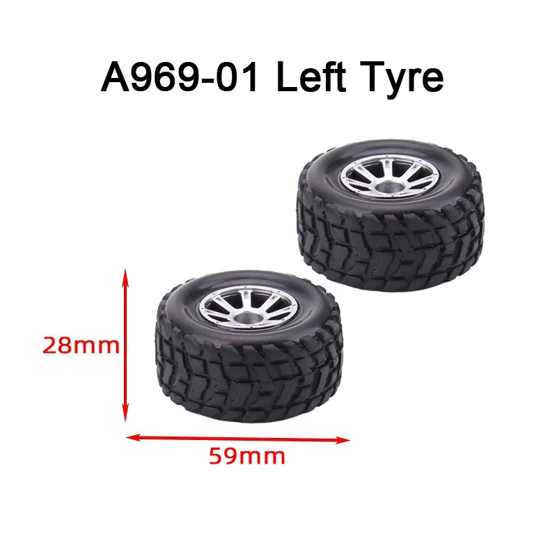 

for Wltoys A969-01 Left Tire Wheel Part for Wltoys A969 1/18 RC Car Vehicles Remote Control Toys