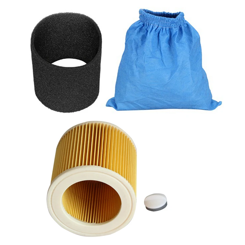 

Top Deals Textile Filter Bags Wet and Dry Foam Filter HEPA Filter for Karcher MV1 WD1 WD2 WD3 Vacuum Cleaner Vacuum Cleaner Part