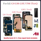 Оригинальный AMOLED для LG G8 ThinQ G8X, ЖК-дисплей, дисплей с рамкой, сканер отпечатка пальца для LG G8S LCD