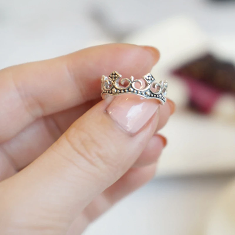 Женские кольца из серебра s925 пробы модные простые гипоаллергенные винтажные в