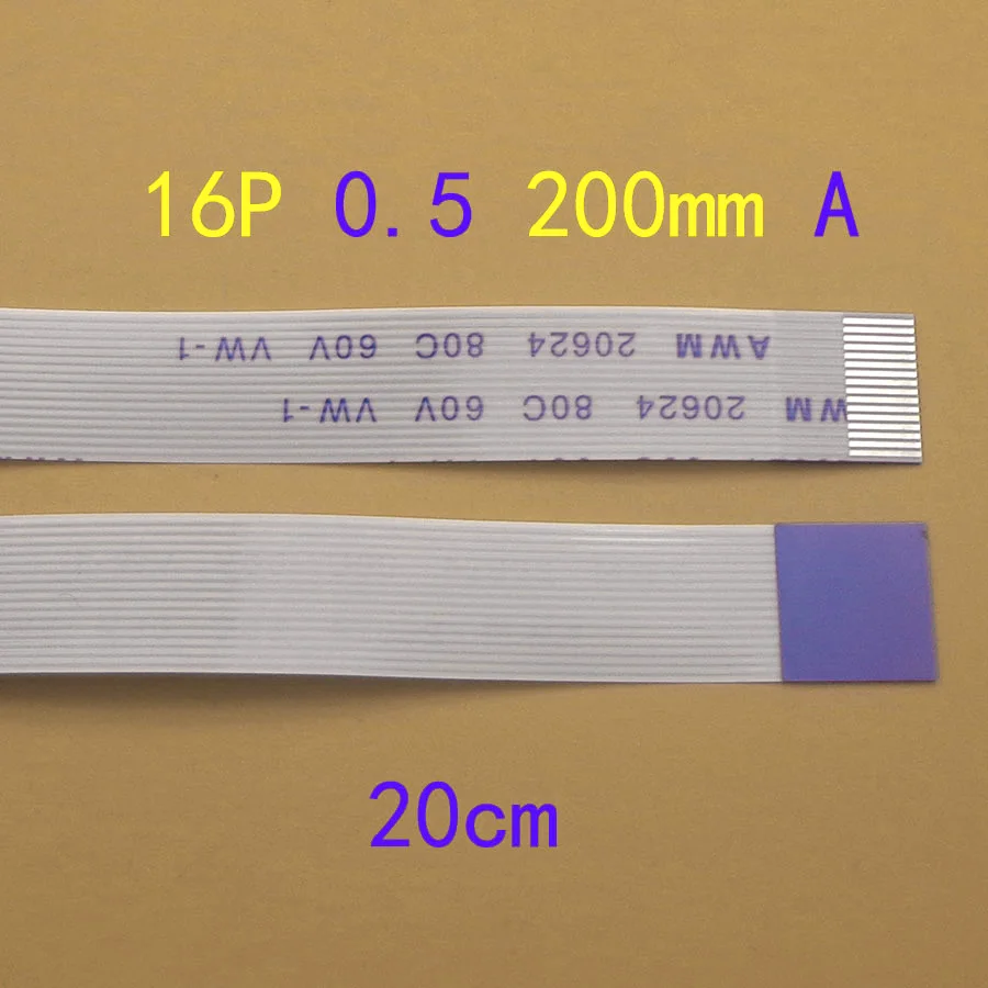 1-2 шт. Новинка FFC FPC плоский гибкий кабель 0 5 мм Шаг 16 контактов Длина 200 лента 20624 80c