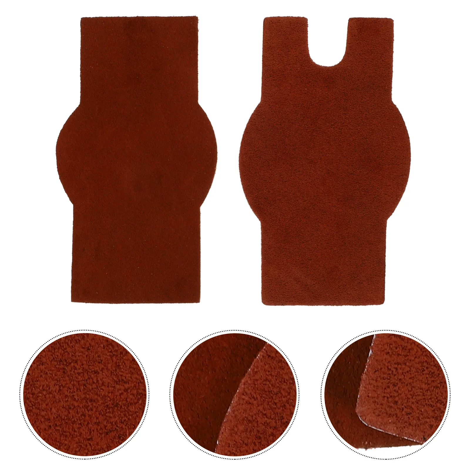 2 шт. прочные нескользящие коврики из воловьей кожи и противоскользящие наклейки