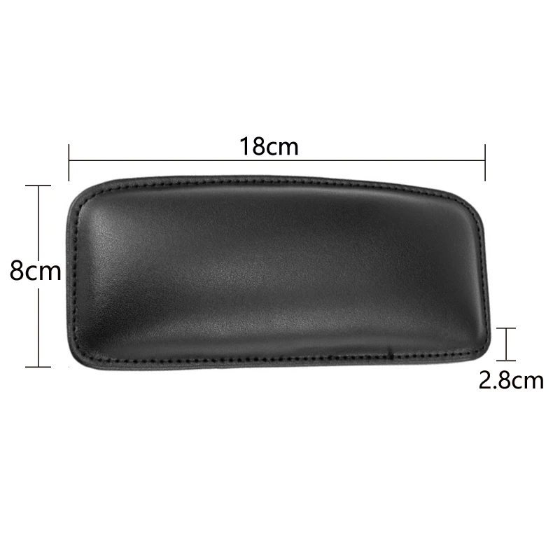 

HYZHAUTO Universal Leather Soft Car Knee Pad Mat Seat/Wrist Cushion 18X8.2cm Black Beige Auto Interior Accessories