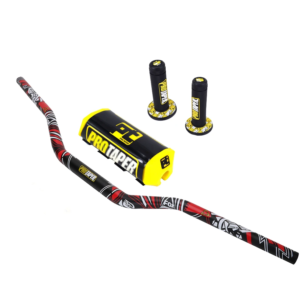 Мотоцикл 28 мм 1-1/" Fat Bar руль Грипсы колодки для KTM HONDA KAWASAKI SUZUKI YAMAHA CRF Protaper Pro Dirt Bike Motorcross