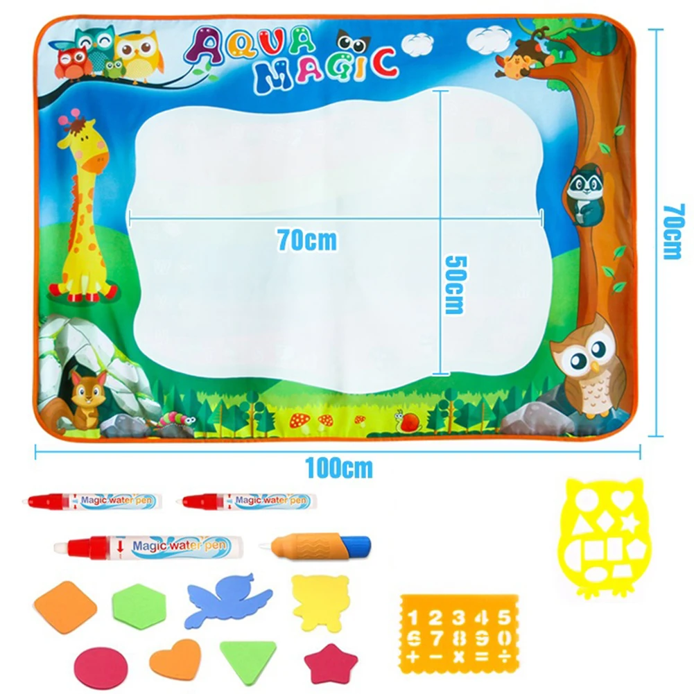 

Kids Large Magic Pen Water Doodle Scribble Mat Painting Board Educational Toy