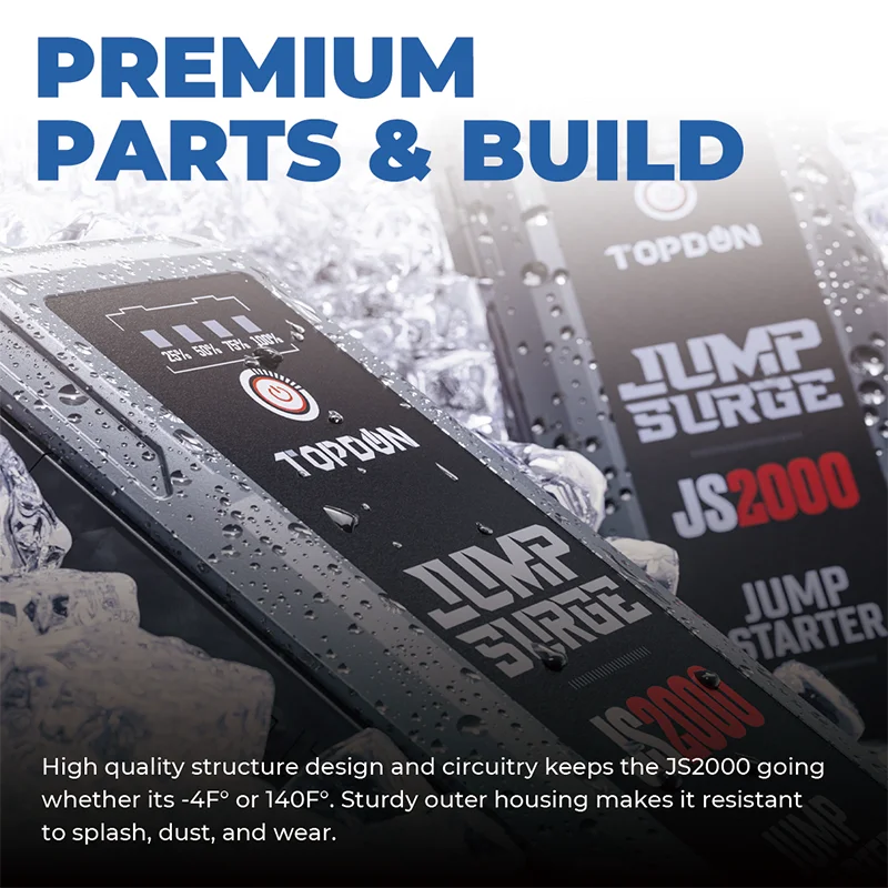 $69.91 TOPDON JS2000 12V Car Jump Starter 20000Mah Batterij Booster Draagbare Power Bank&Batterij Tester Launcher Auto Starting Device