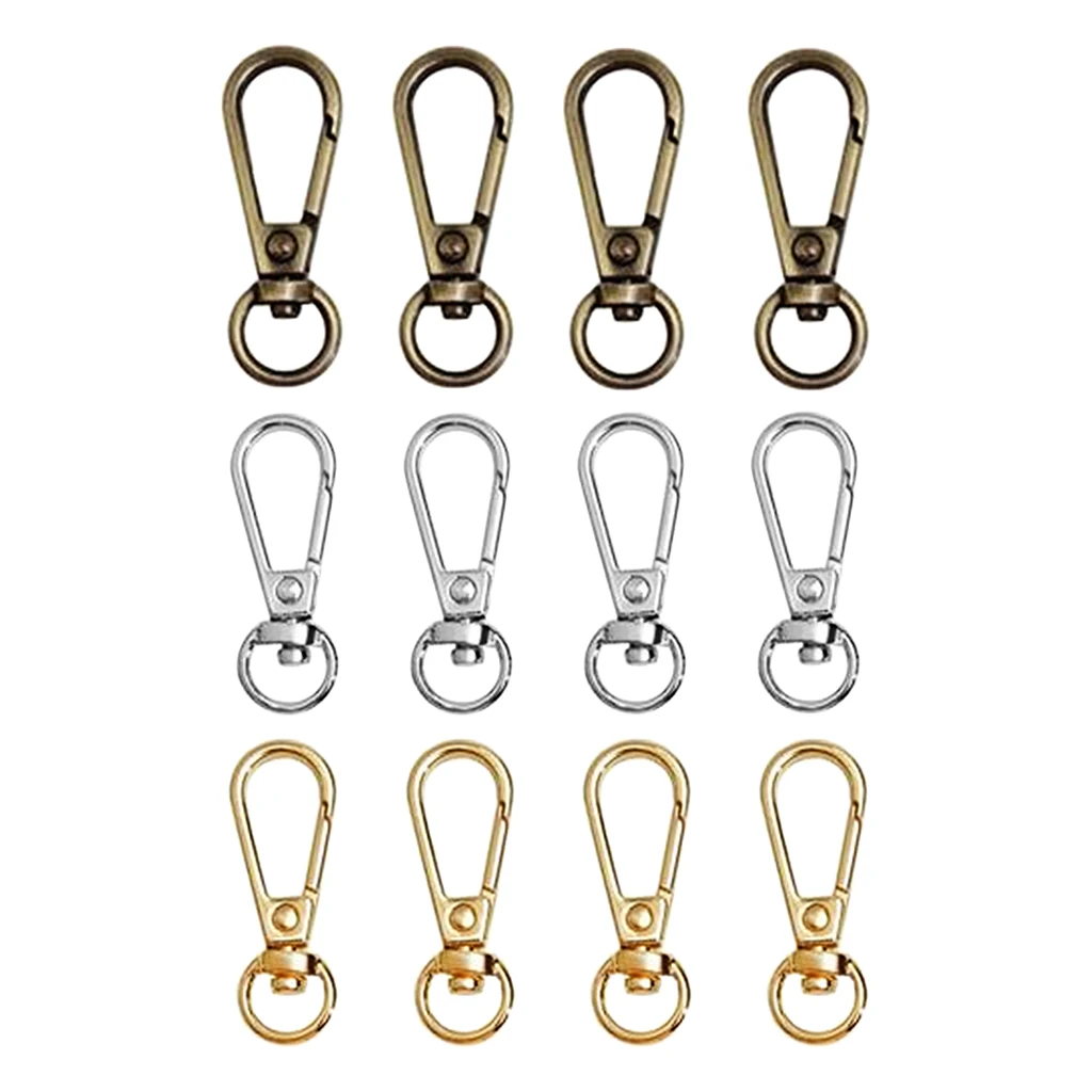 4 шт. металлические поворотные защелки крючки карабины Сумочка с брелоком ремни
