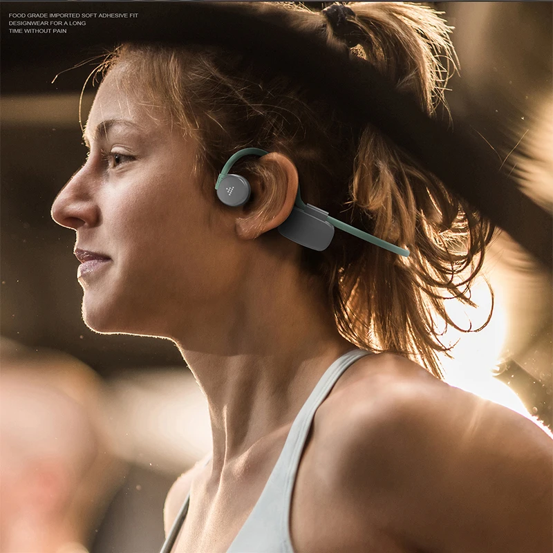 new bluetooth 5 0 wireless sweatproof waterproof bone conduction headphones outdoor sports headphones hands free headphones free global shipping