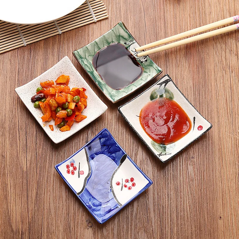 Японский нежный ветер керамика маленькая тарелка кухня для вкуса блюдо