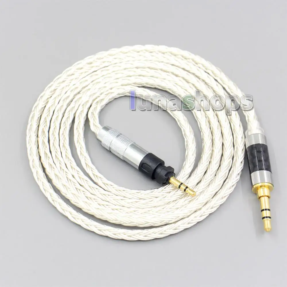 

16 Core OCC Silver Plated Headphone Earphone Cable For Shure SRH840 SRH940 SRH440 SRH750DJ Philips SHP9000 SHP8900 LN007240