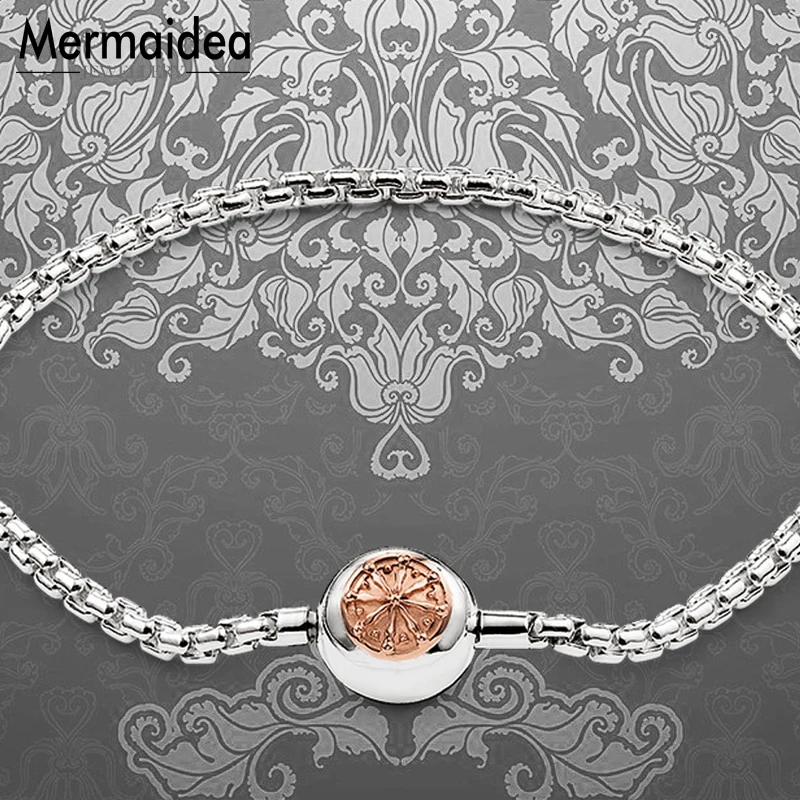 Браслет из звеньев розы с серебряным покрытием 2020 пробы|Именные браслеты| |