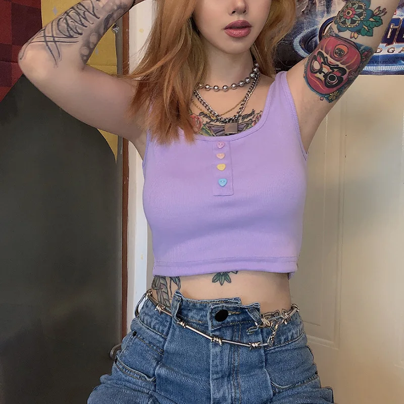 Кроп-топ женский трикотажный в рубчик на весну/лето | Женская одежда