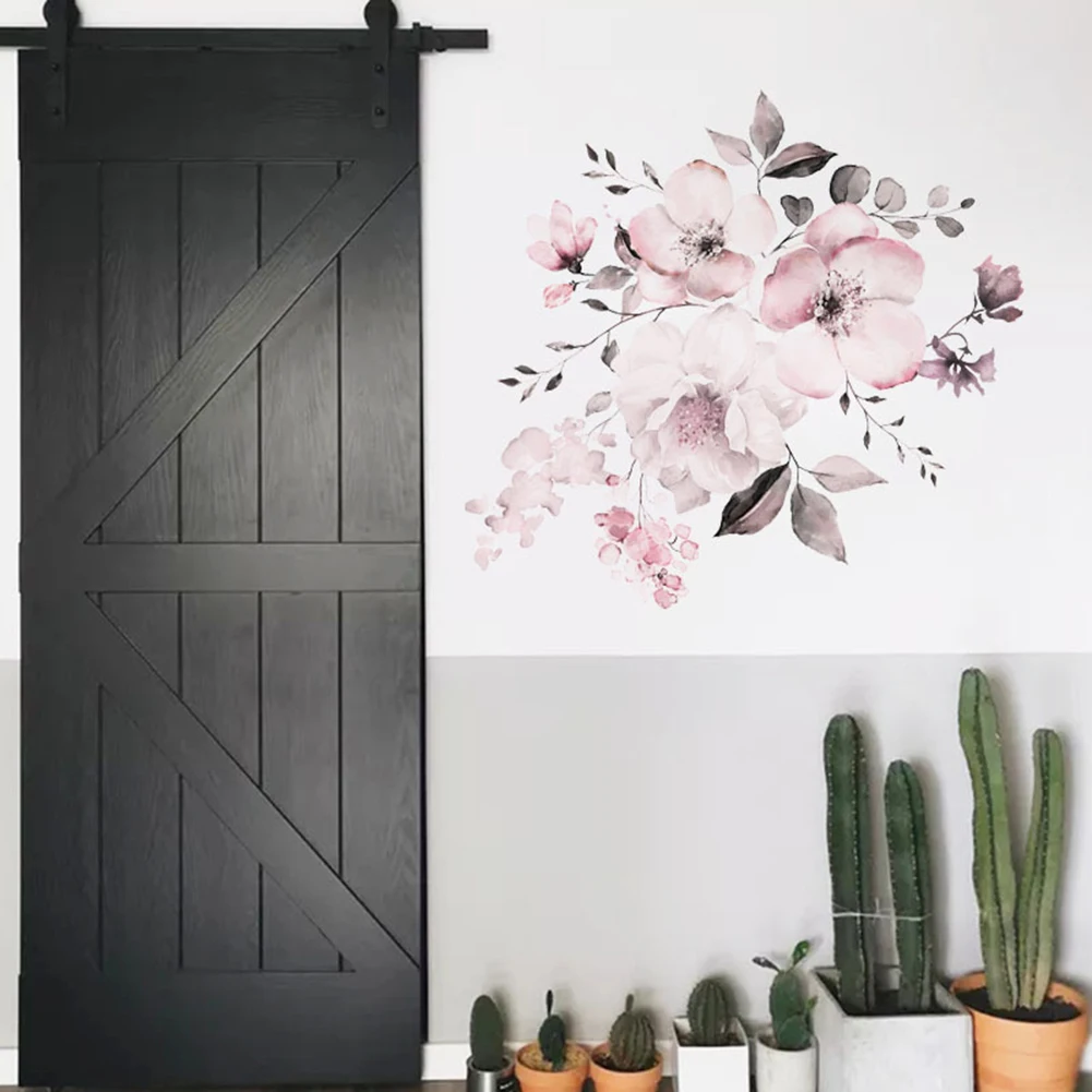 

Wall Stickers Sticker Sticker Household Self Adhesive Pink Flower Blossom