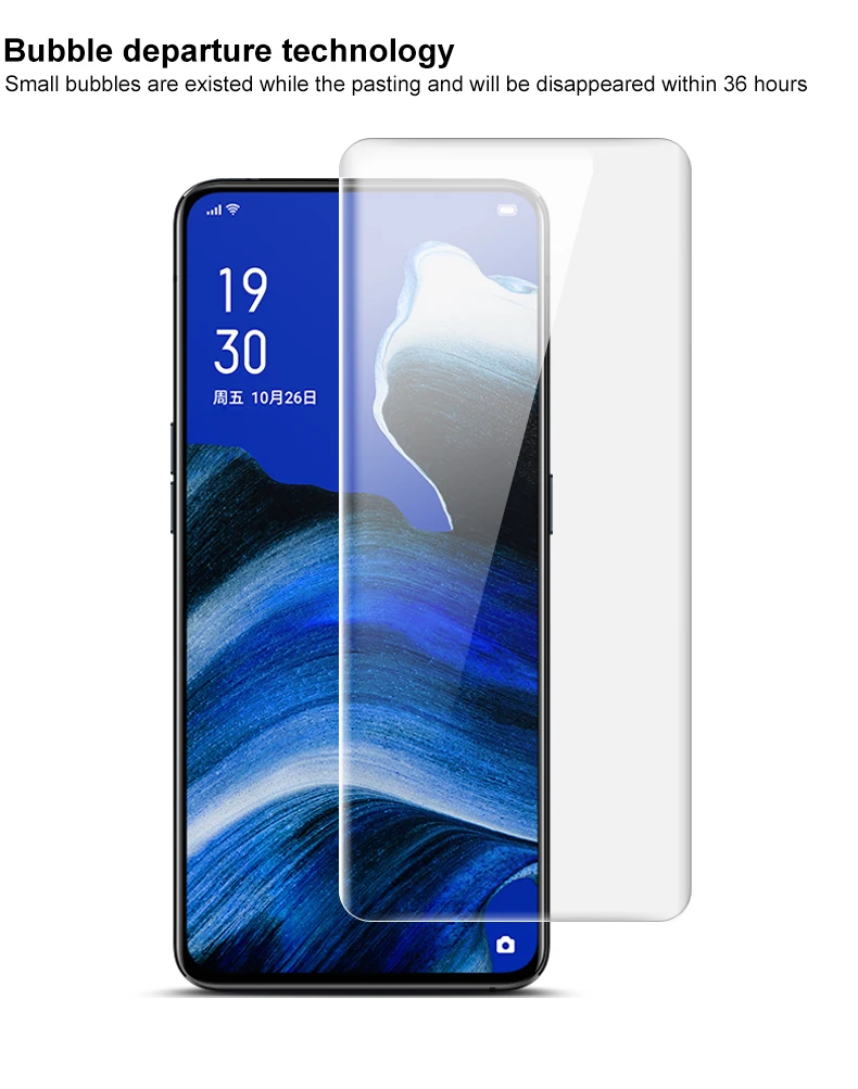Imak Hydrogel III для OPPO Reno2, 2 шт., защита для заднего экрана, передняя, задняя, полное покрытие, мягкая защитная пленка, не стекло